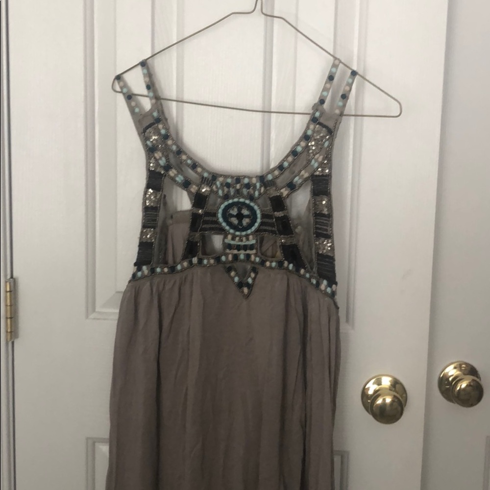 Free People Beaded High-Low Tunic